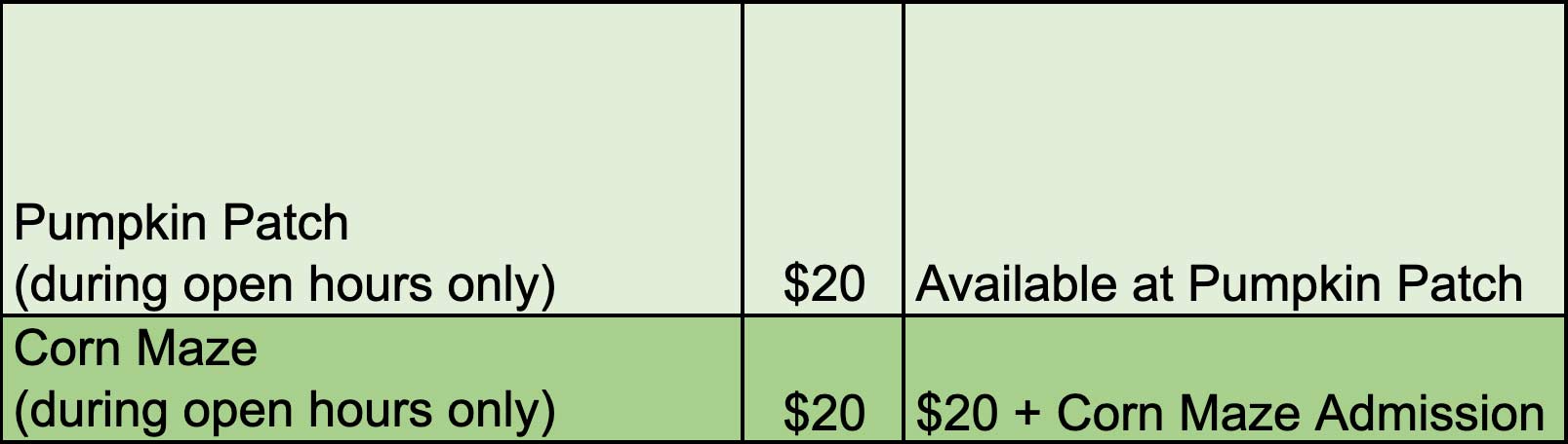 Pricing Little Bear Bottoms